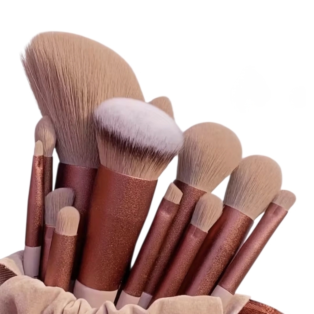 Professional Makeup Brush Set- Chocolate Brown - Picture 1 of 2